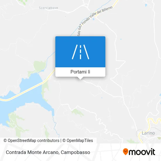 Mappa Contrada Monte Arcano