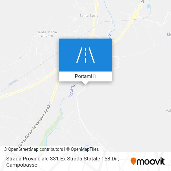 Mappa Strada Provinciale 331 Ex Strada Statale 158 Dir