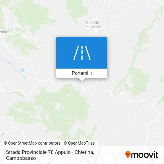 Mappa Strada Provinciale 78 Appulo - Chietina