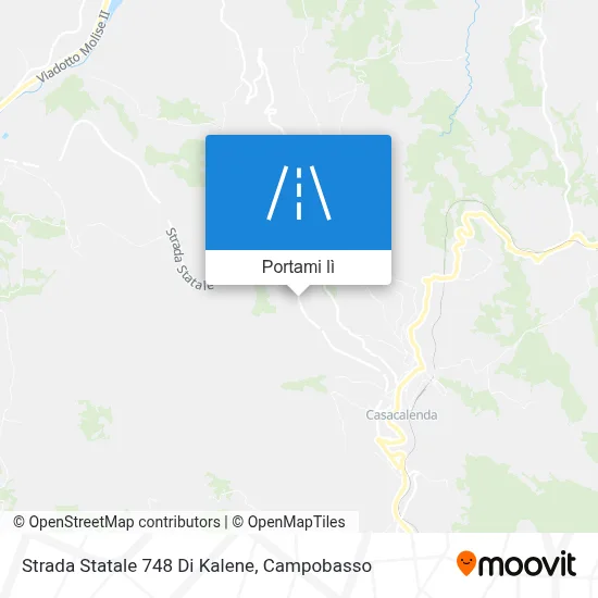 Mappa Strada Statale 748 Di Kalene