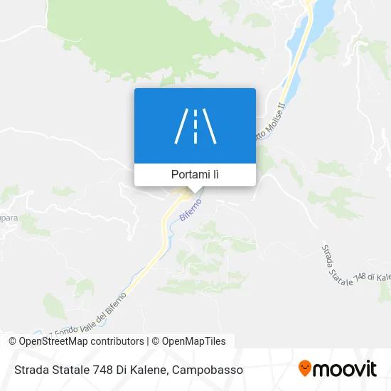Mappa Strada Statale 748 Di Kalene