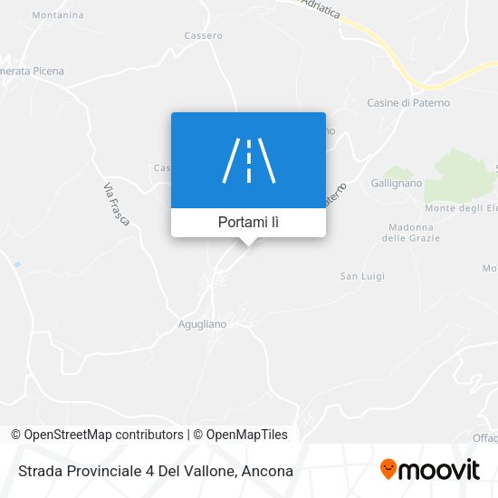 Mappa Strada Provinciale 4 Del Vallone