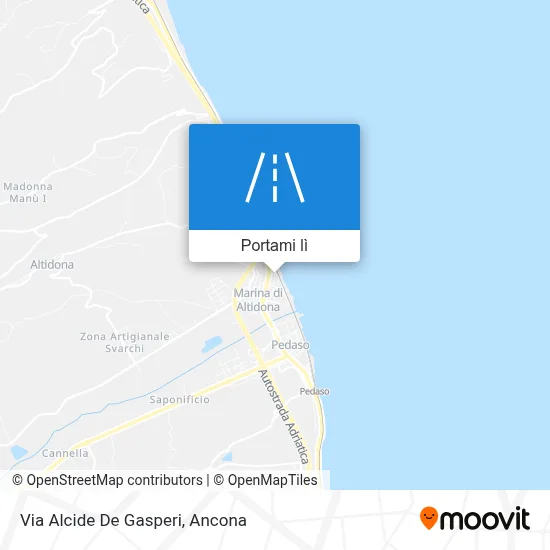 Mappa Via Alcide De Gasperi