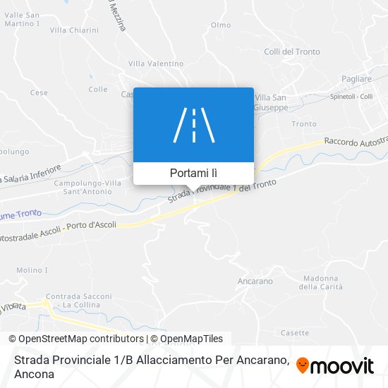 Mappa Strada Provinciale 1 / B Allacciamento Per Ancarano