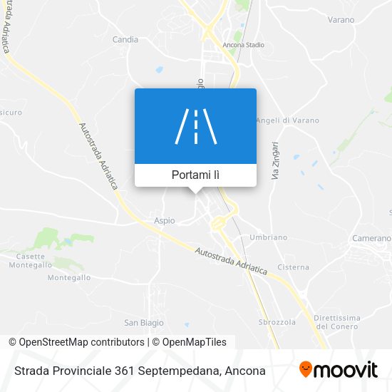 Mappa Strada Provinciale 361 Septempedana