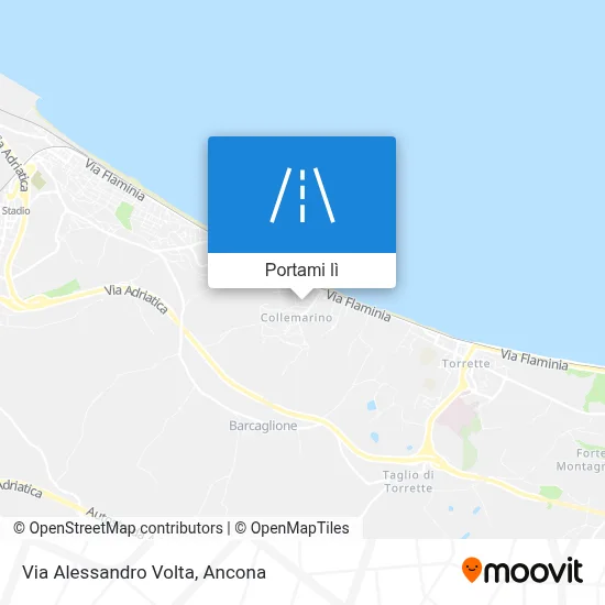 Mappa Via Alessandro Volta