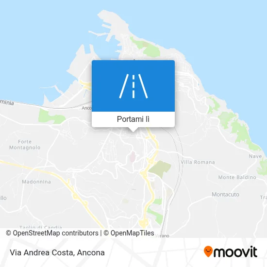 Mappa Via Andrea Costa