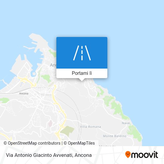 Mappa Via Antonio Giacinto Avvenati