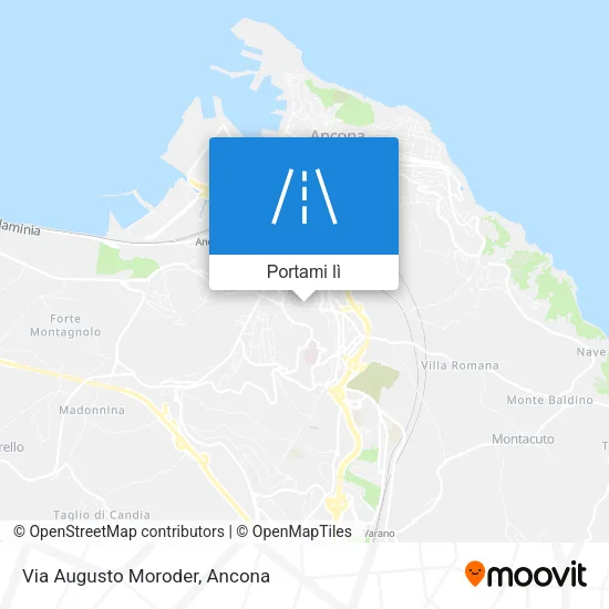 Mappa Via Augusto Moroder