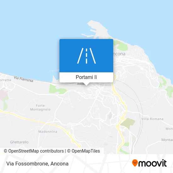 Mappa Via Fossombrone