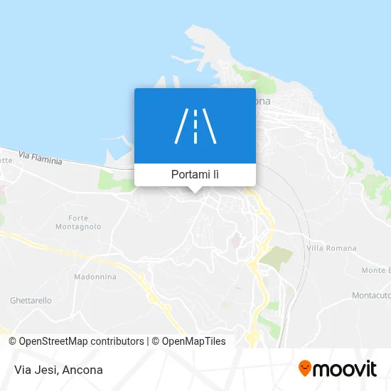 Mappa Via Jesi