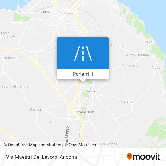 Mappa Via Maestri Del Lavoro