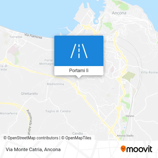 Mappa Via Monte Catria