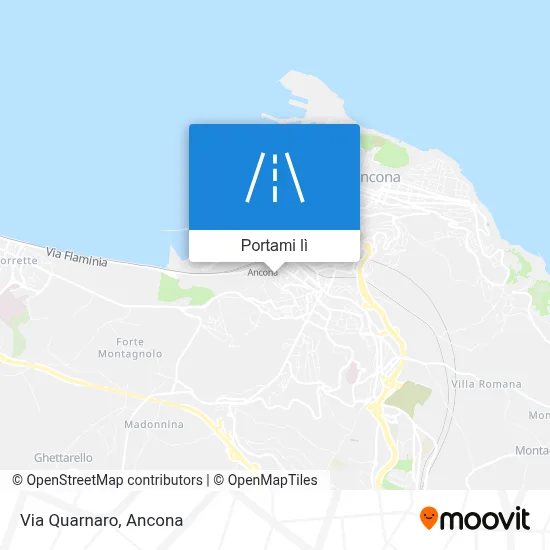 Mappa Via Quarnaro