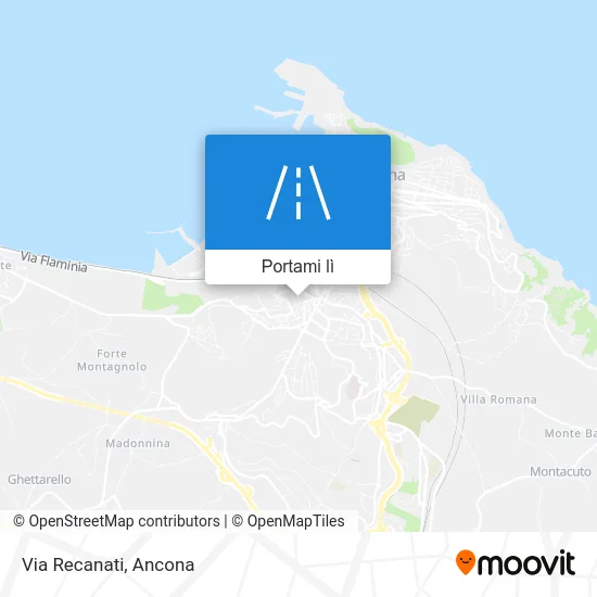 Mappa Via Recanati