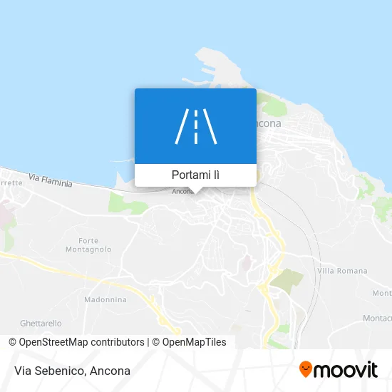 Mappa Via Sebenico