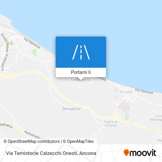 Mappa Via Temistocle Calzecchi Onesti