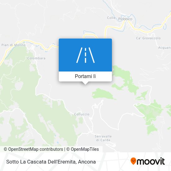 Mappa Sotto La Cascata Dell'Eremita