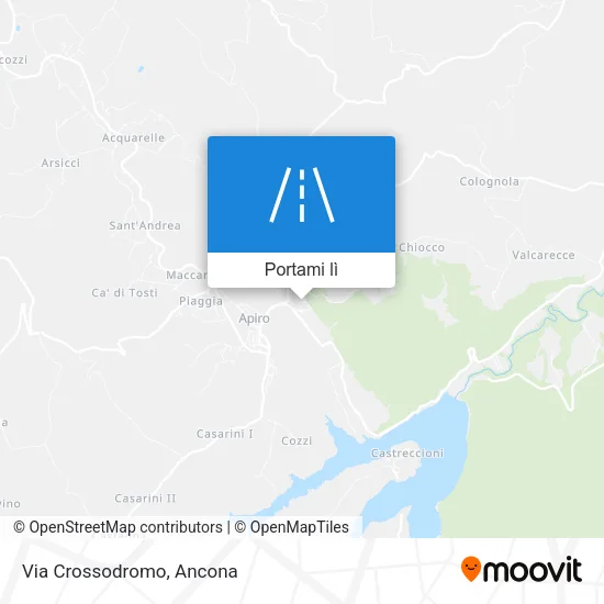 Mappa Via Crossodromo