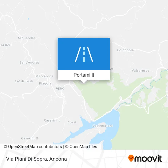 Mappa Via Piani Di Sopra
