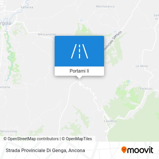 Mappa Strada Provinciale Di Genga