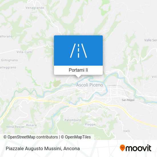 Mappa Piazzale Augusto Mussini