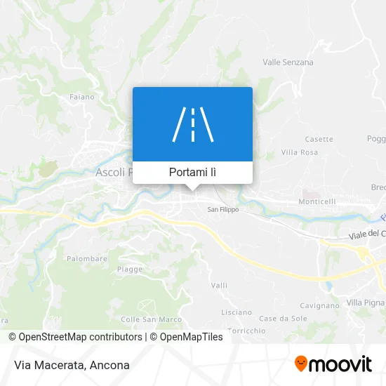Mappa Via Macerata