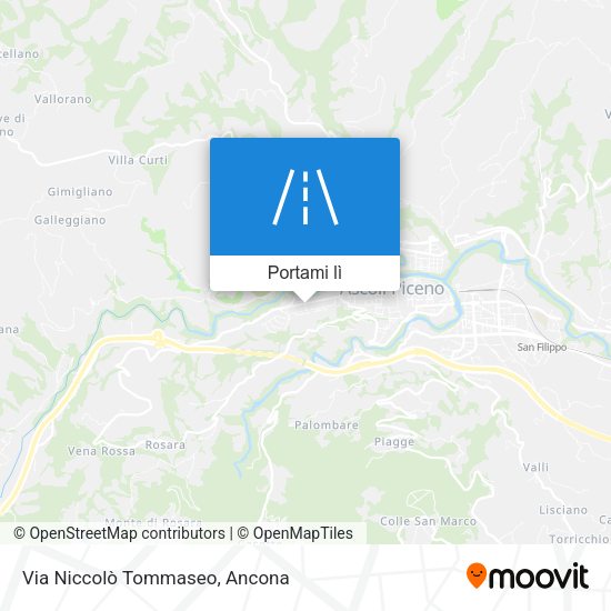 Mappa Via Niccolò Tommaseo