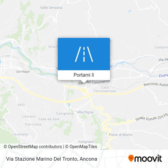 Mappa Via Stazione Marino Del Tronto
