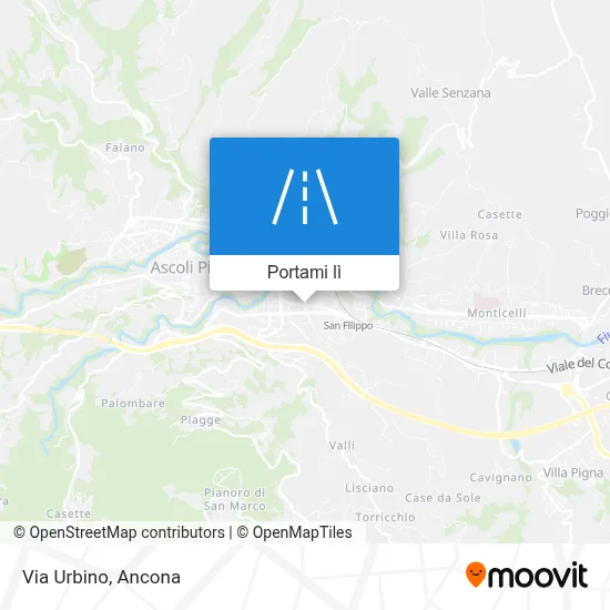 Mappa Via Urbino