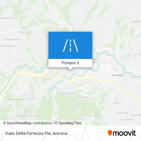 Mappa Viale Della Fortezza Pia