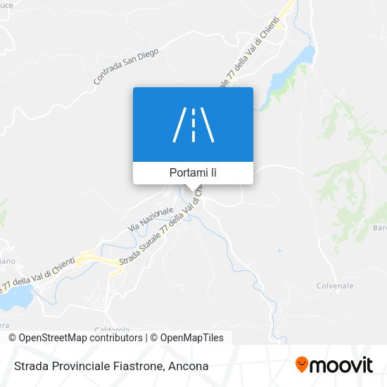 Mappa Strada Provinciale Fiastrone