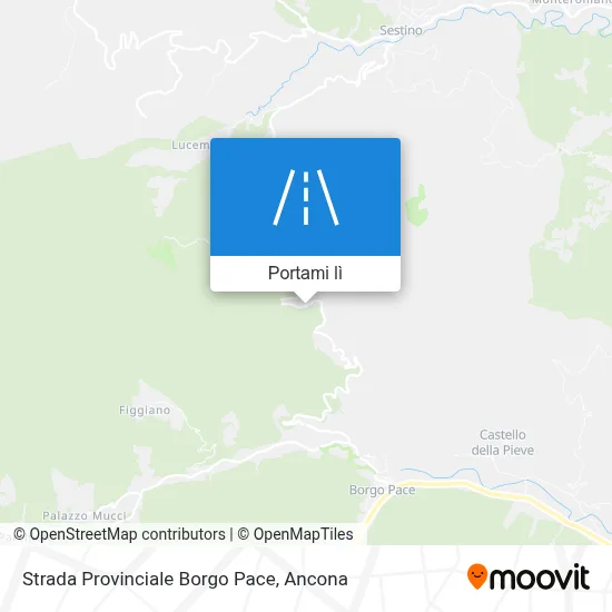 Mappa Strada Provinciale Borgo Pace