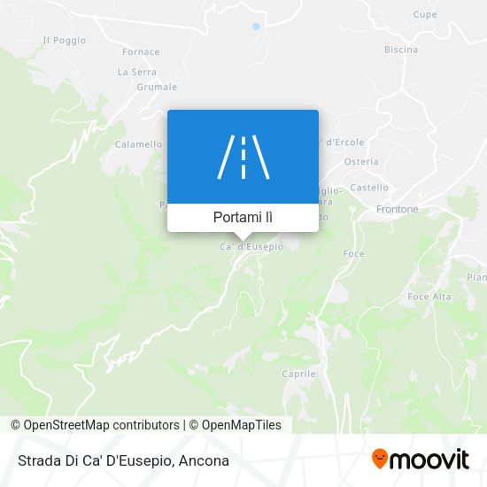 Mappa Strada Di Ca' D'Eusepio