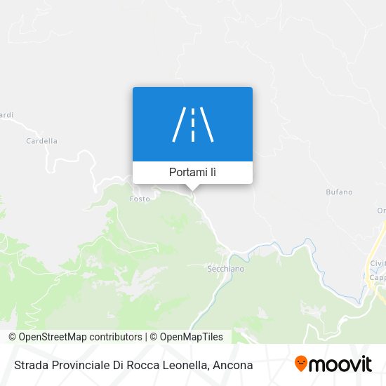 Mappa Strada Provinciale Di Rocca Leonella