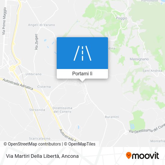 Mappa Via Martiri Della Libertà