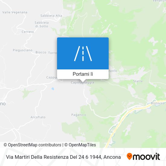 Mappa Via Martiri Della Resistenza Del 24 6 1944