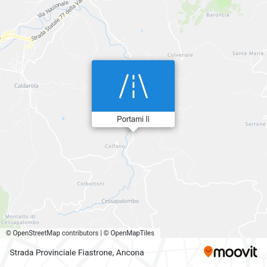 Mappa Strada Provinciale Fiastrone