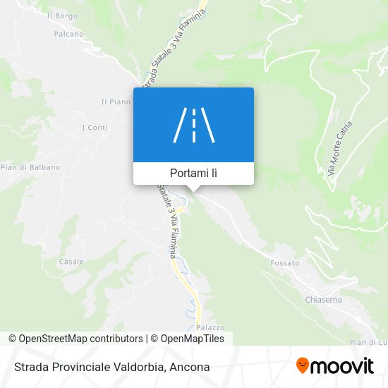 Mappa Strada Provinciale Valdorbia