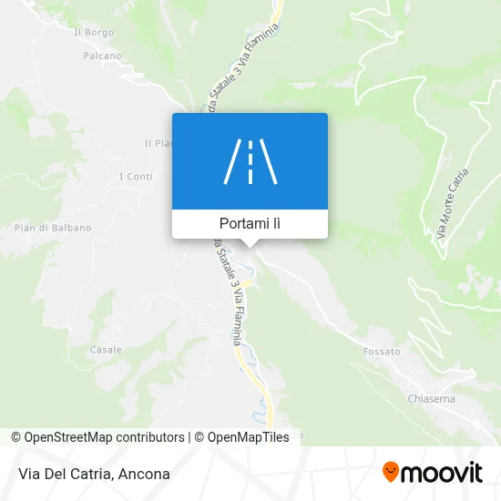 Mappa Via Del Catria