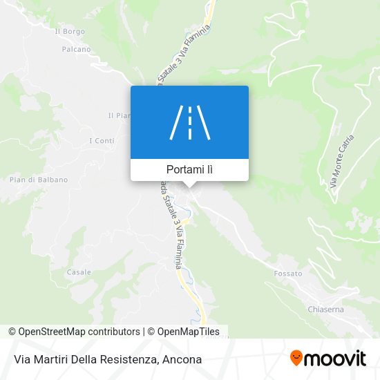 Mappa Via Martiri Della Resistenza