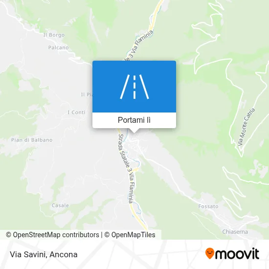 Mappa Via Savini