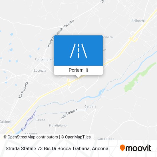 Mappa Strada Statale 73 Bis Di Bocca Trabaria