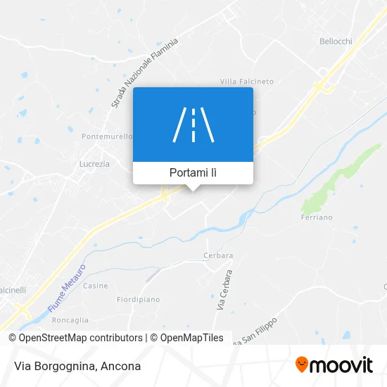 Mappa Via Borgognina