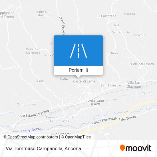 Mappa Via Tommaso Campanella