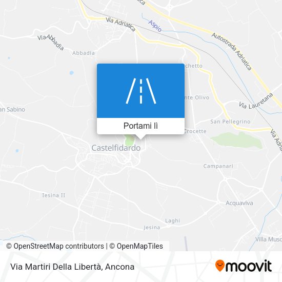 Mappa Via Martiri Della Libertà