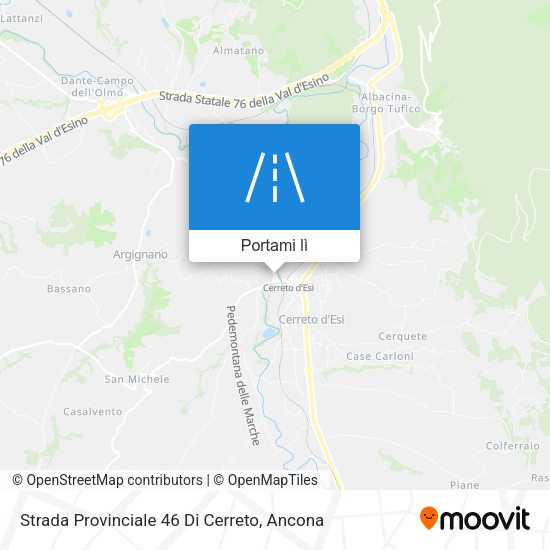 Mappa Strada Provinciale 46 Di Cerreto