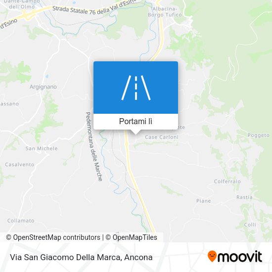 Mappa Via San Giacomo Della Marca