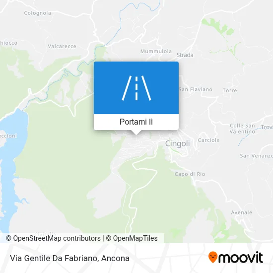 Mappa Via Gentile Da Fabriano