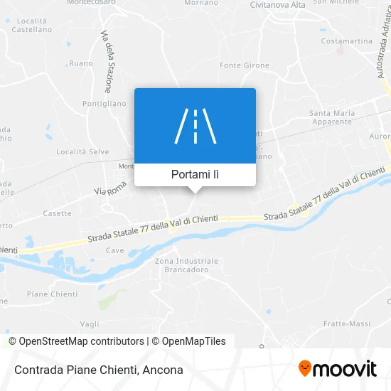 Mappa Contrada Piane Chienti